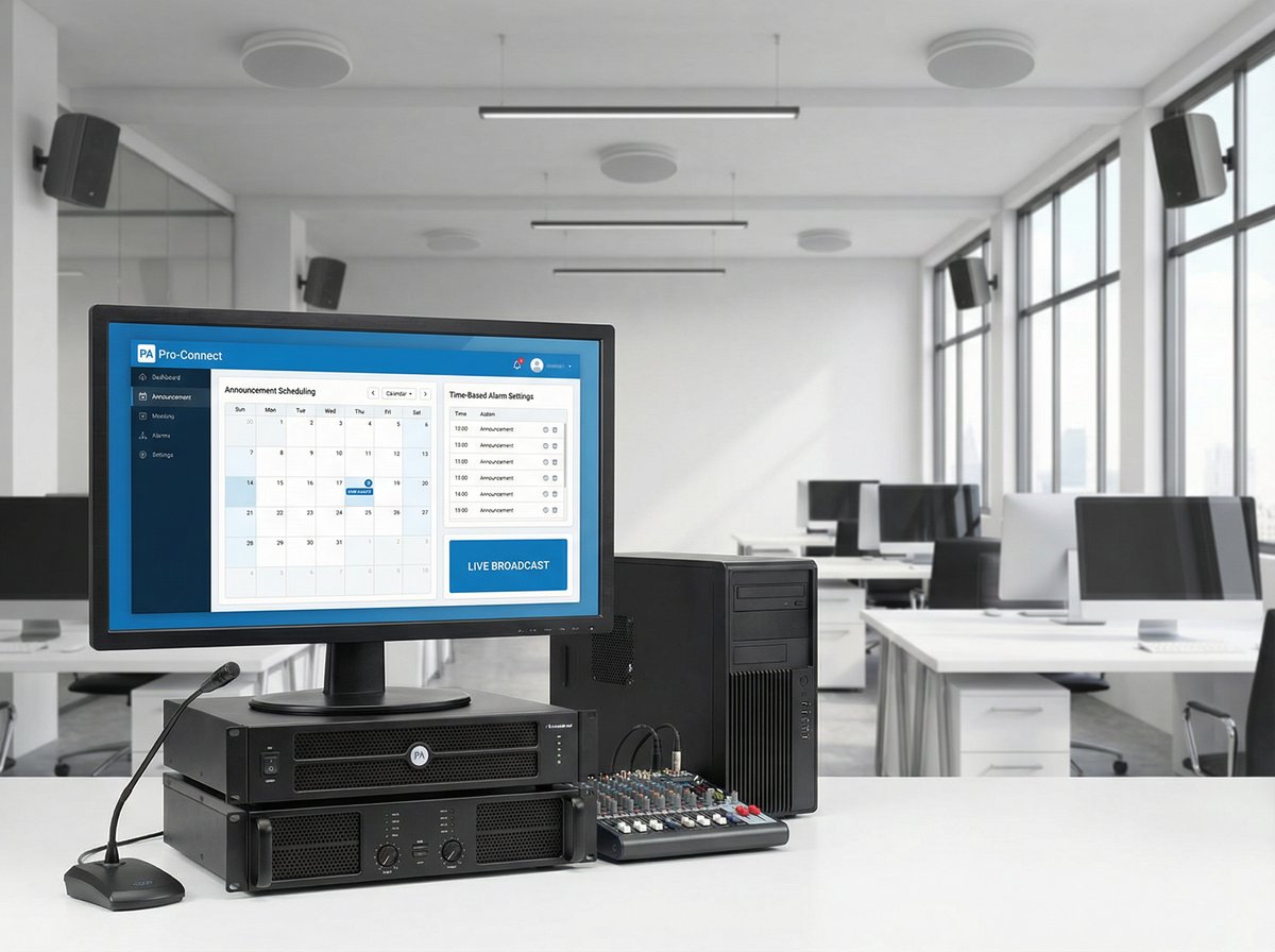 실시간 안내방송 및 스케줄링